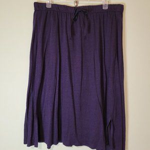 Eileen Fisher Royal Blue Linen Skirt XL